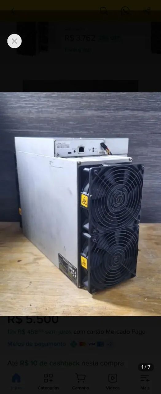 Mineradora de Bitcoin Antminer S19 95th/s - Foto 2