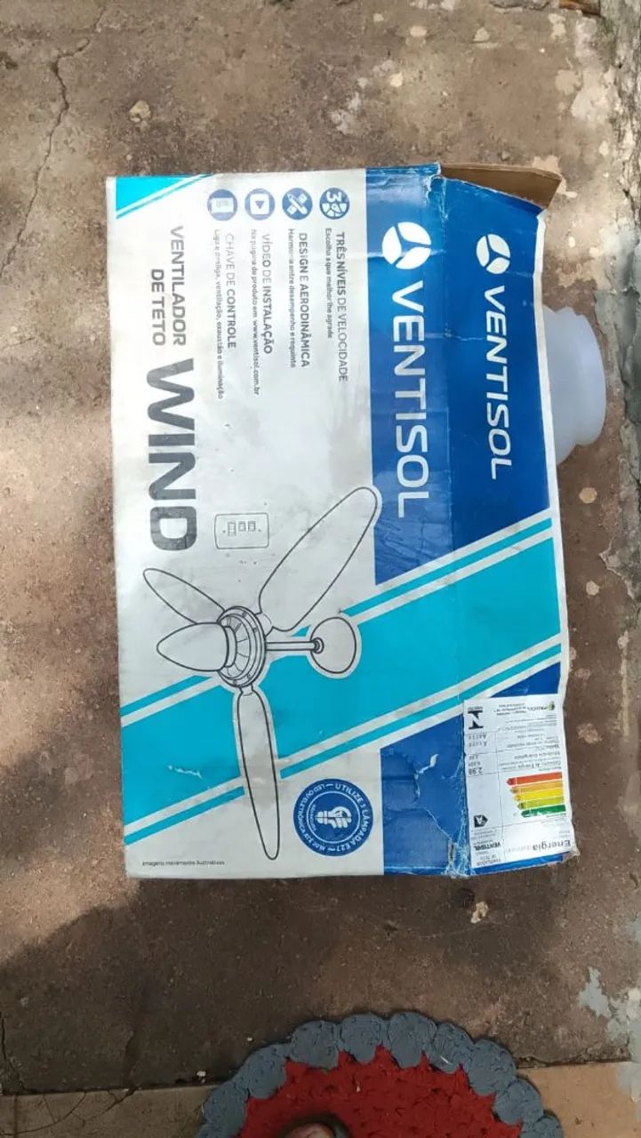 Ventilador de teto novo