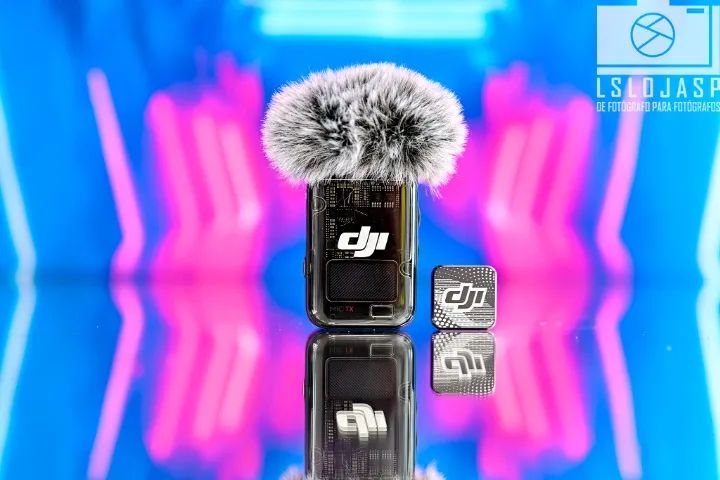 Microfone sem fio DJI Mic 2 Solo Bluetooth Osmo Pocket, Action, etc