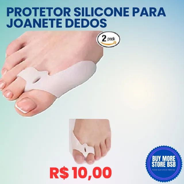  Protetor Joanete Reutilizável Silicone Protetor Pés Dor