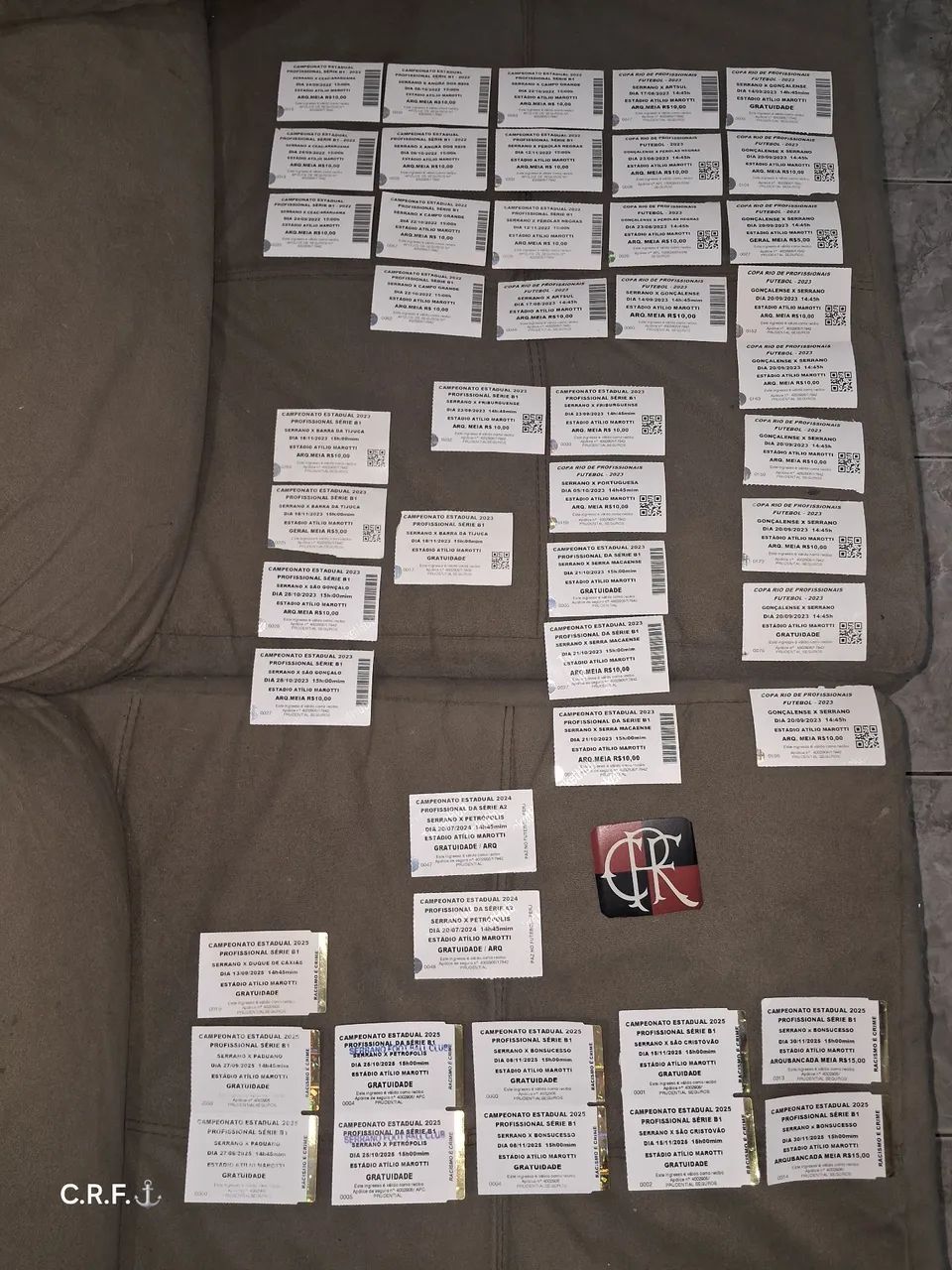 48 INGRESSOS DE JOGOS DO SERRANO F.C  / PETRÓPOLIS  - Foto 2