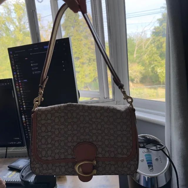 Bolsa Coach Tabby Shoulder Bag 26 Tan/Rust Original - Foto 4