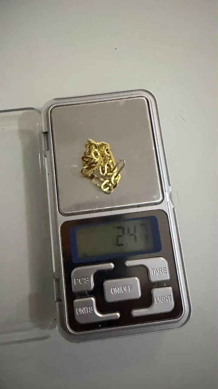 Pulseira de ouro 18k 3 elos  - Foto 4