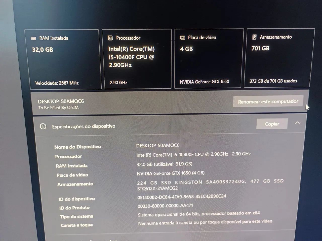 Pc gamer + Monitor