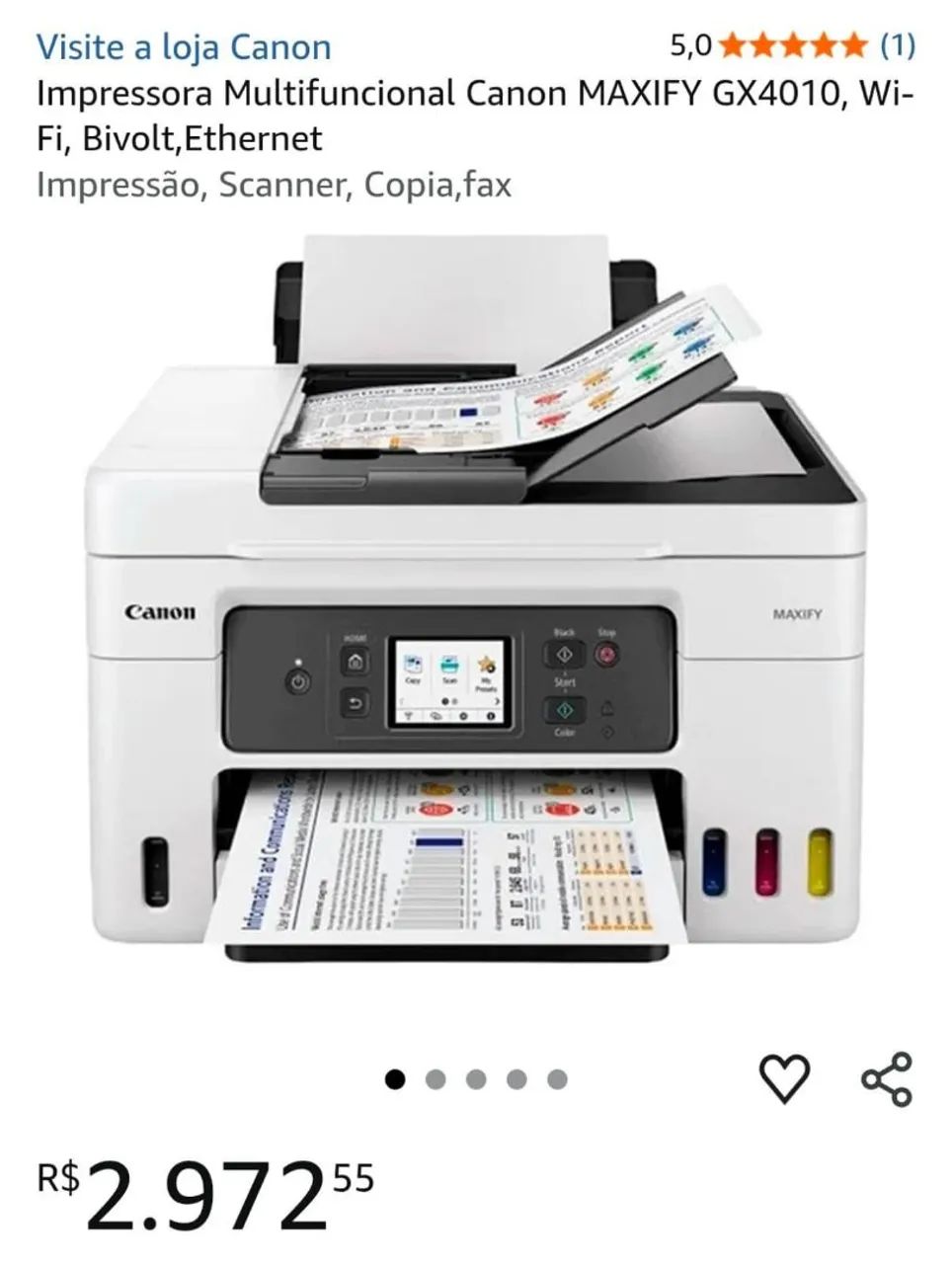 Impressora multifuncional canon