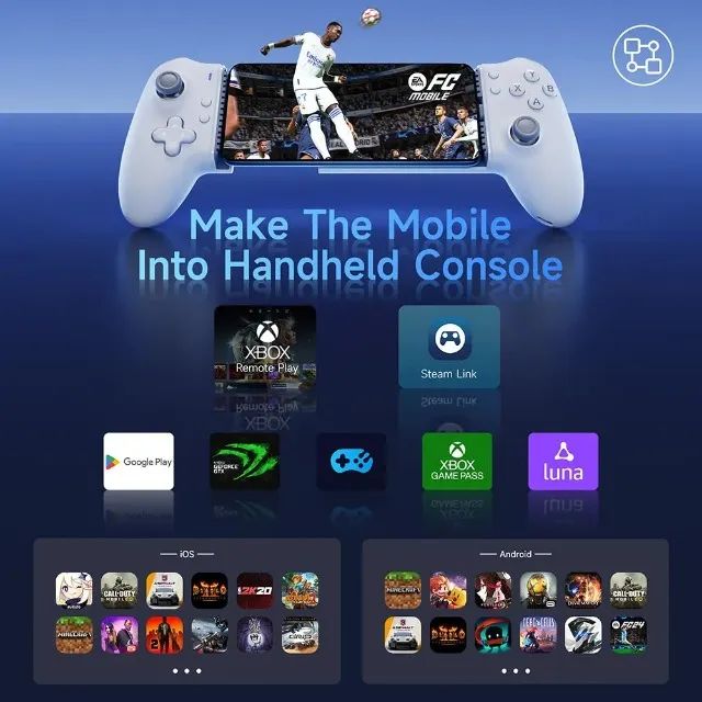 Gamepad Celular EasySMX M15 Tipo C (Android e iPhone) Cloud Gaming Hall Effect - Foto 5