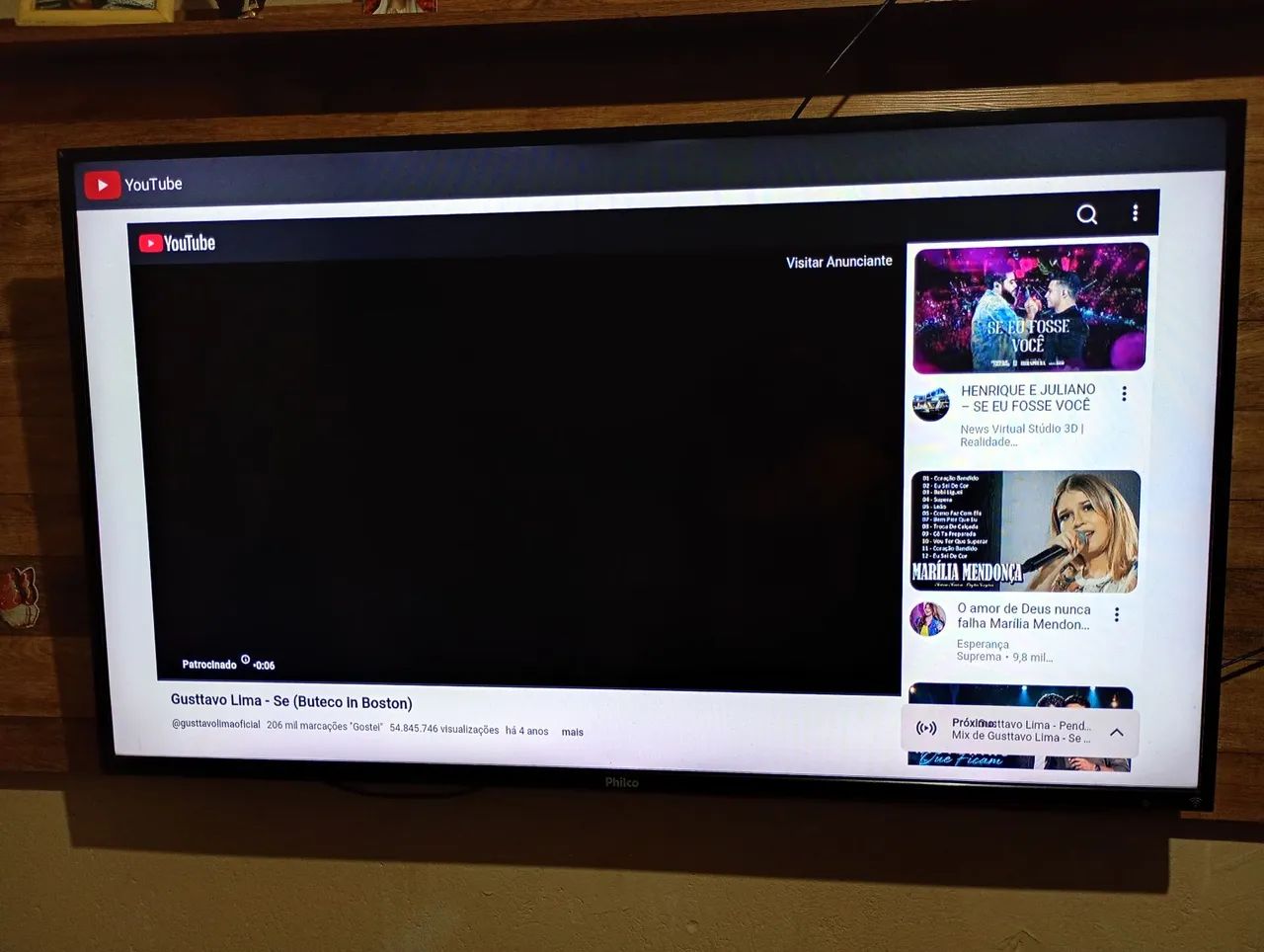 SMART TV 55 POLEGADAS 4K SISTEMA ANDROID PHILCO - Foto 4