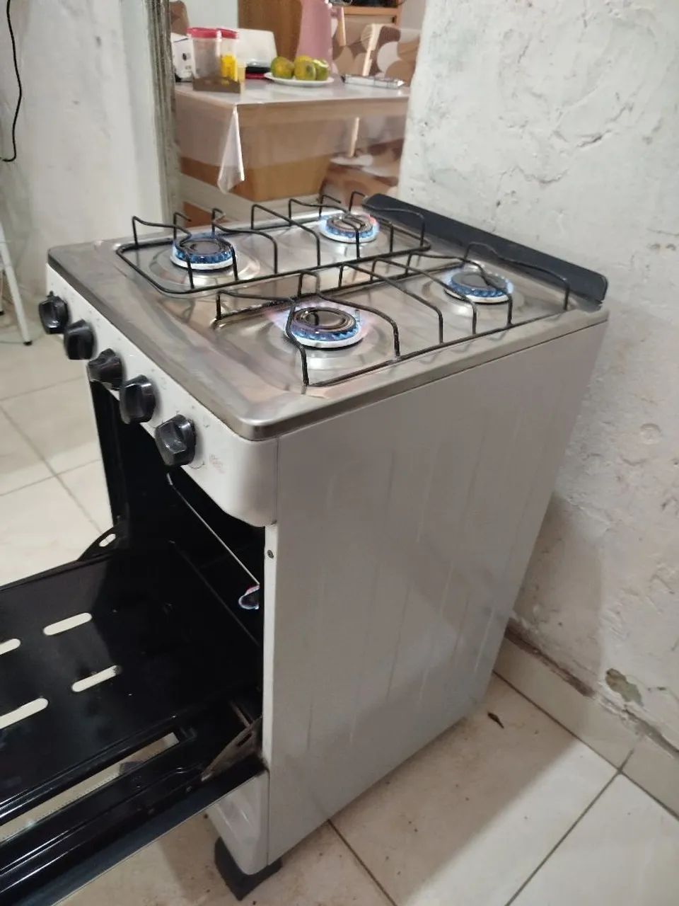 Fogão usado manual ele não e novo  - Foto 5