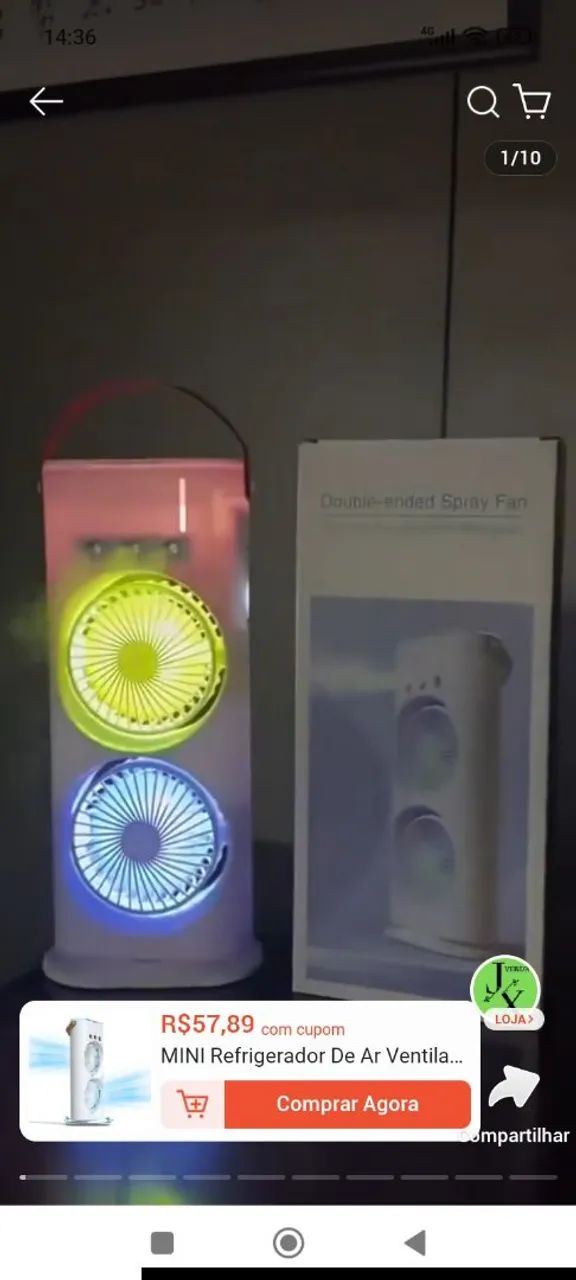 Mini refrigerador giratório 