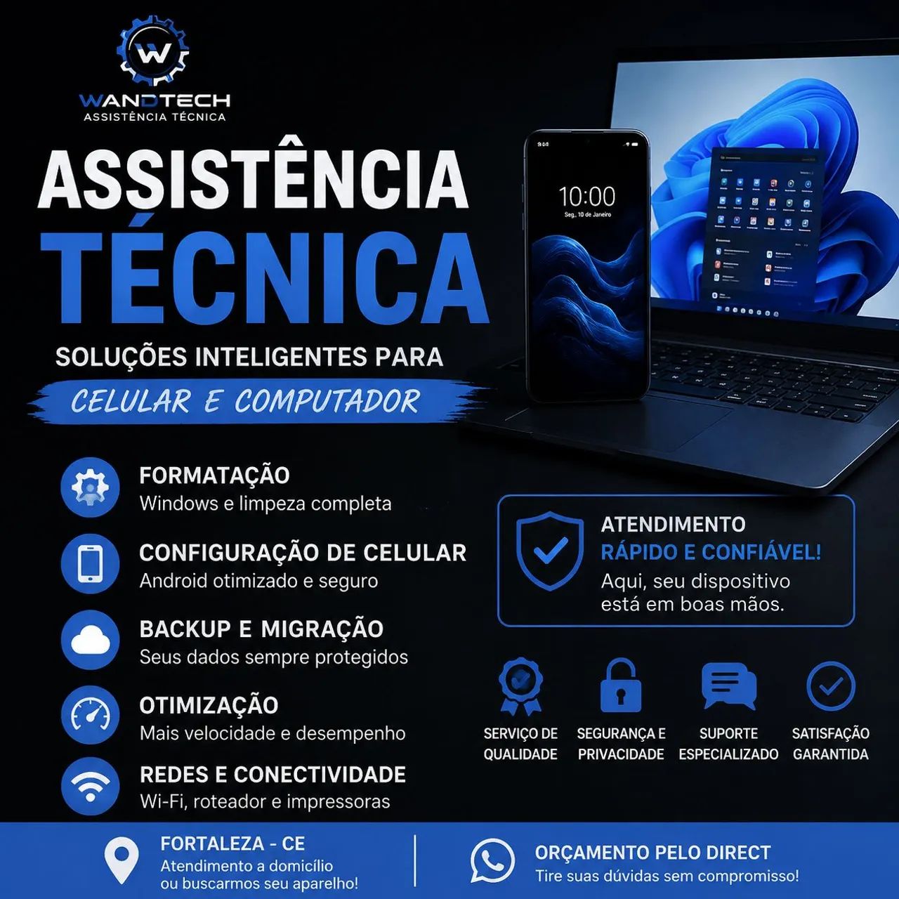 Assistência técnica de informática | Wandtech 