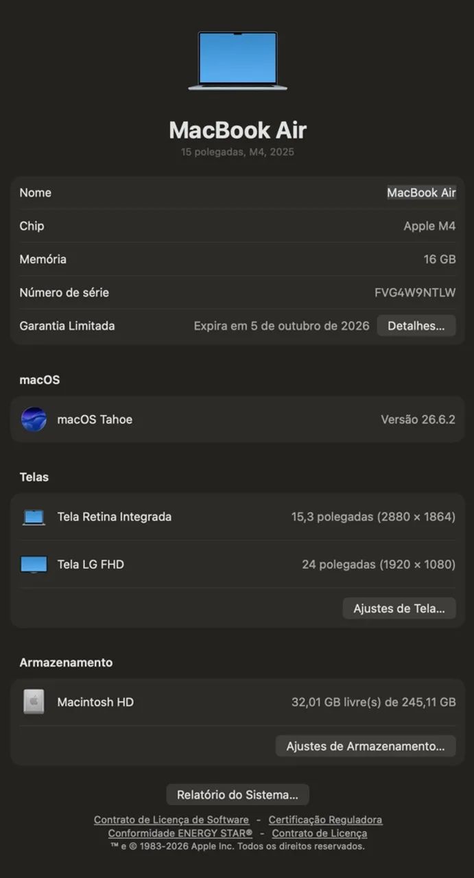 MacBook AIR M4 15? 256 - Foto 4