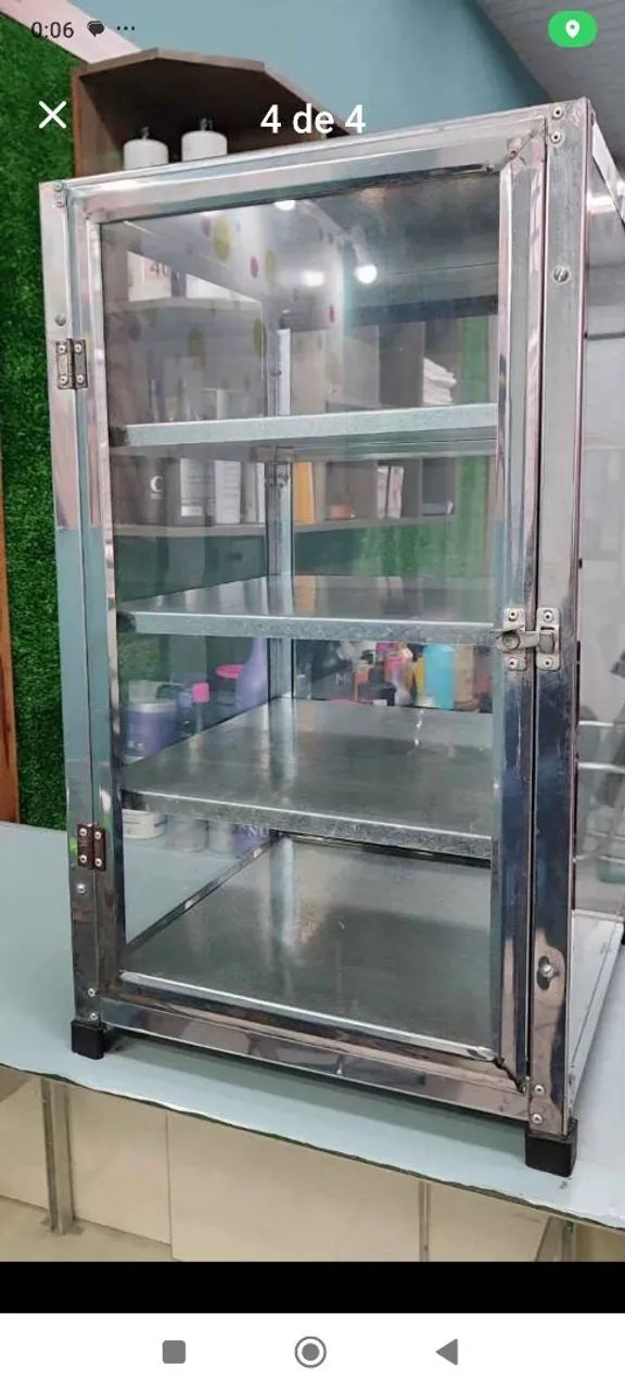 Vitrine expositor seco pequeno para bancada balcão 