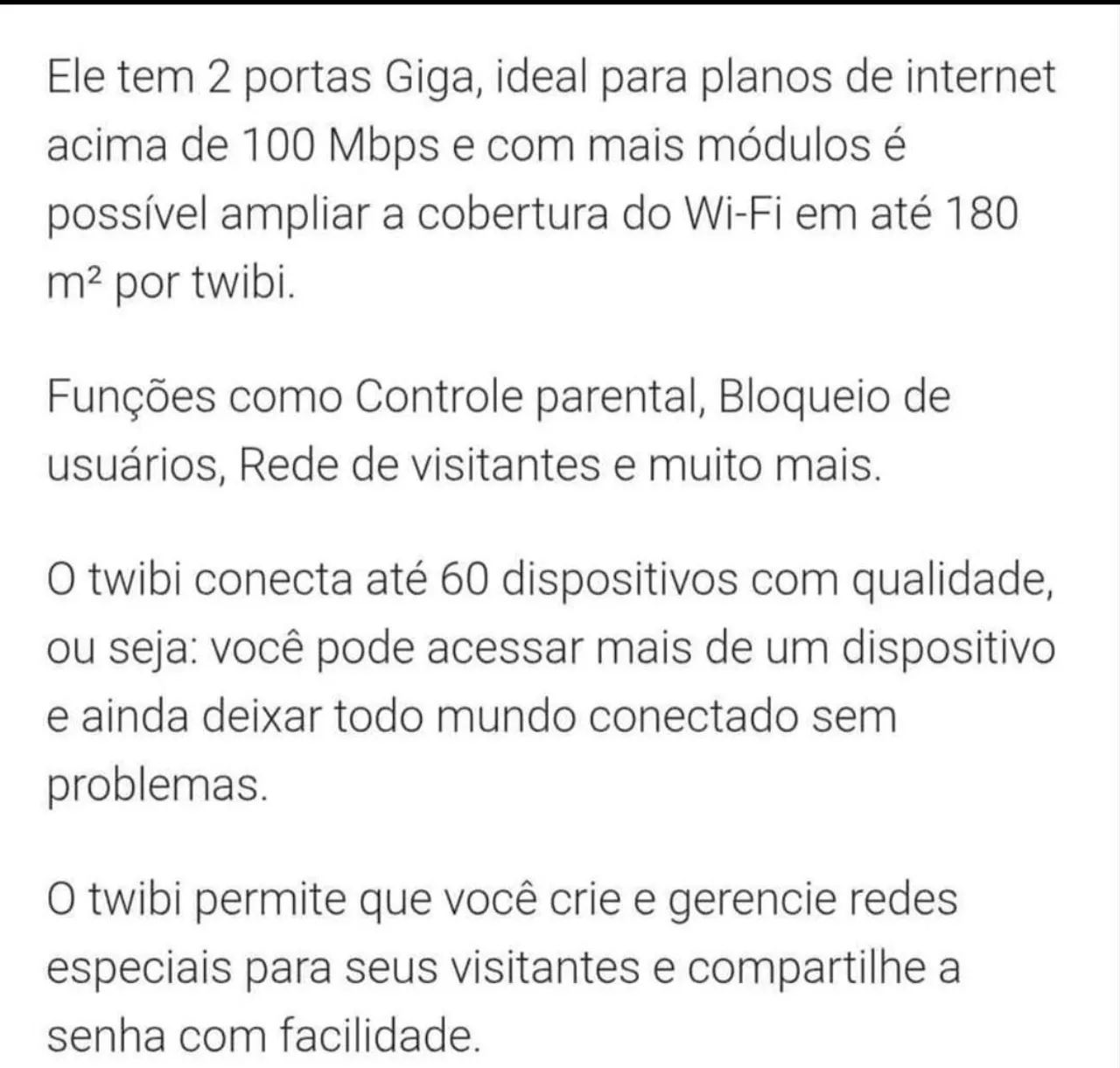 Kit 2 Roteadores Mesh Twibi Giga+ Intelbras - Foto 2