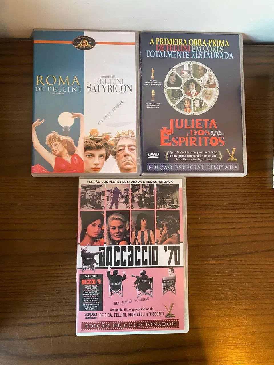 Lote Raro Federico Fellini DVD - 8½ + Edições de Colecionador