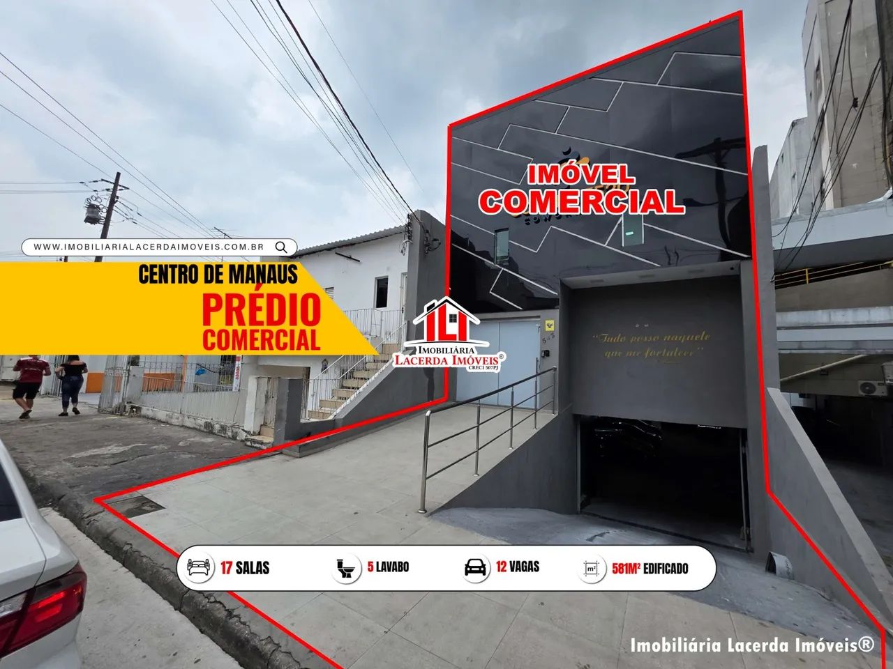 Prédio comercial no Centro de Manaus Locação!