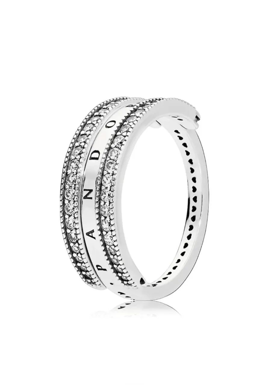 anel pandora prata aro 18 