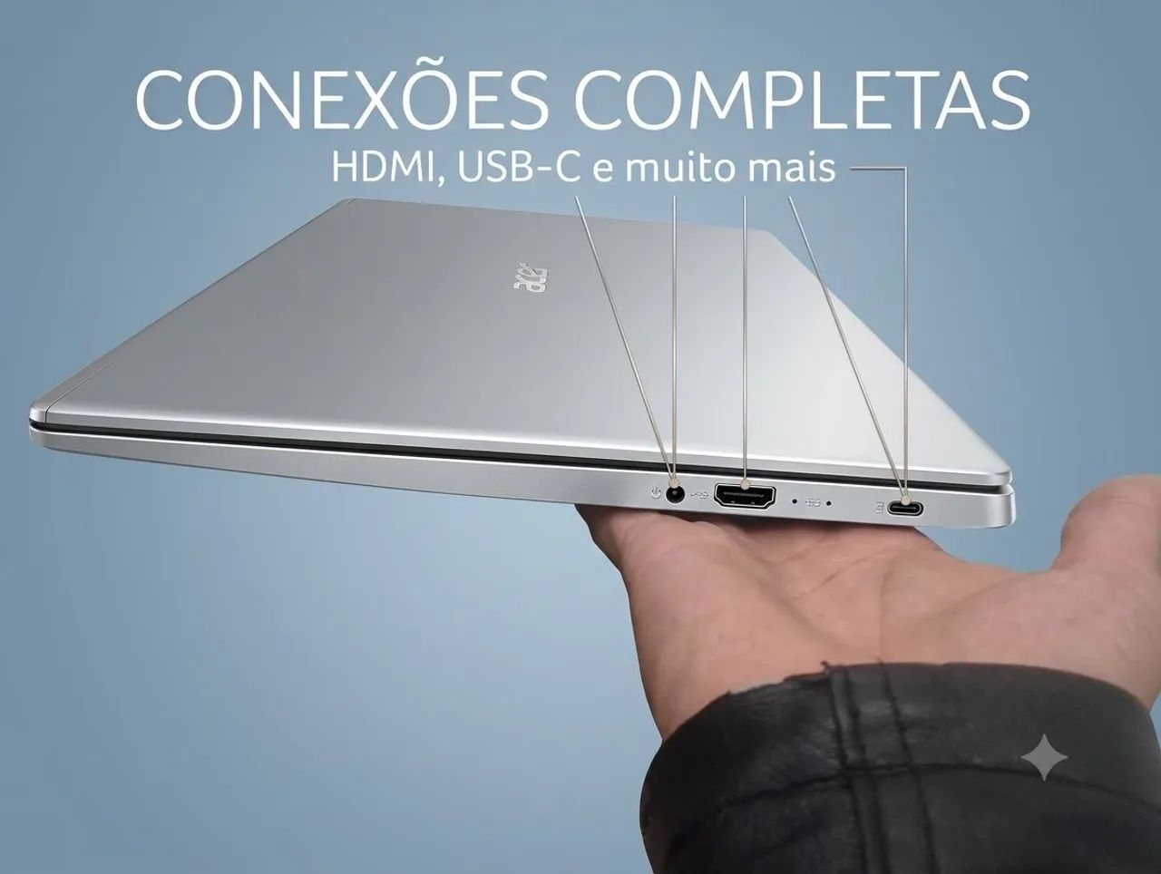 Notebook Acer Aspire 5 | AMD Ryzen | Tela Full HD IPS | Super Rápido - Foto 3