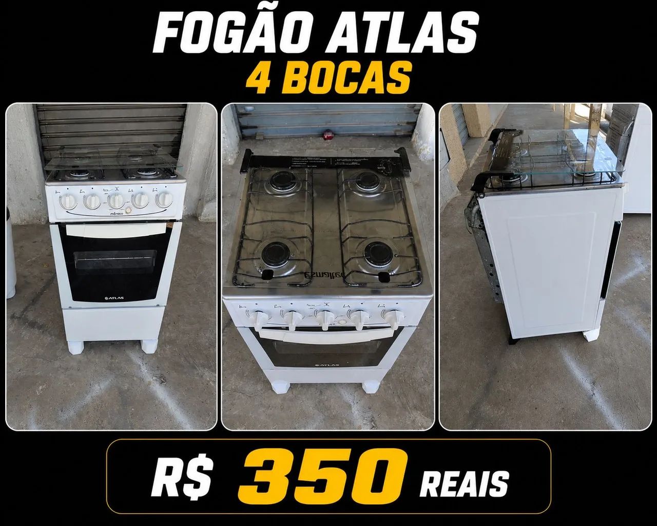 FOGÃO 4 BOCAS TOP