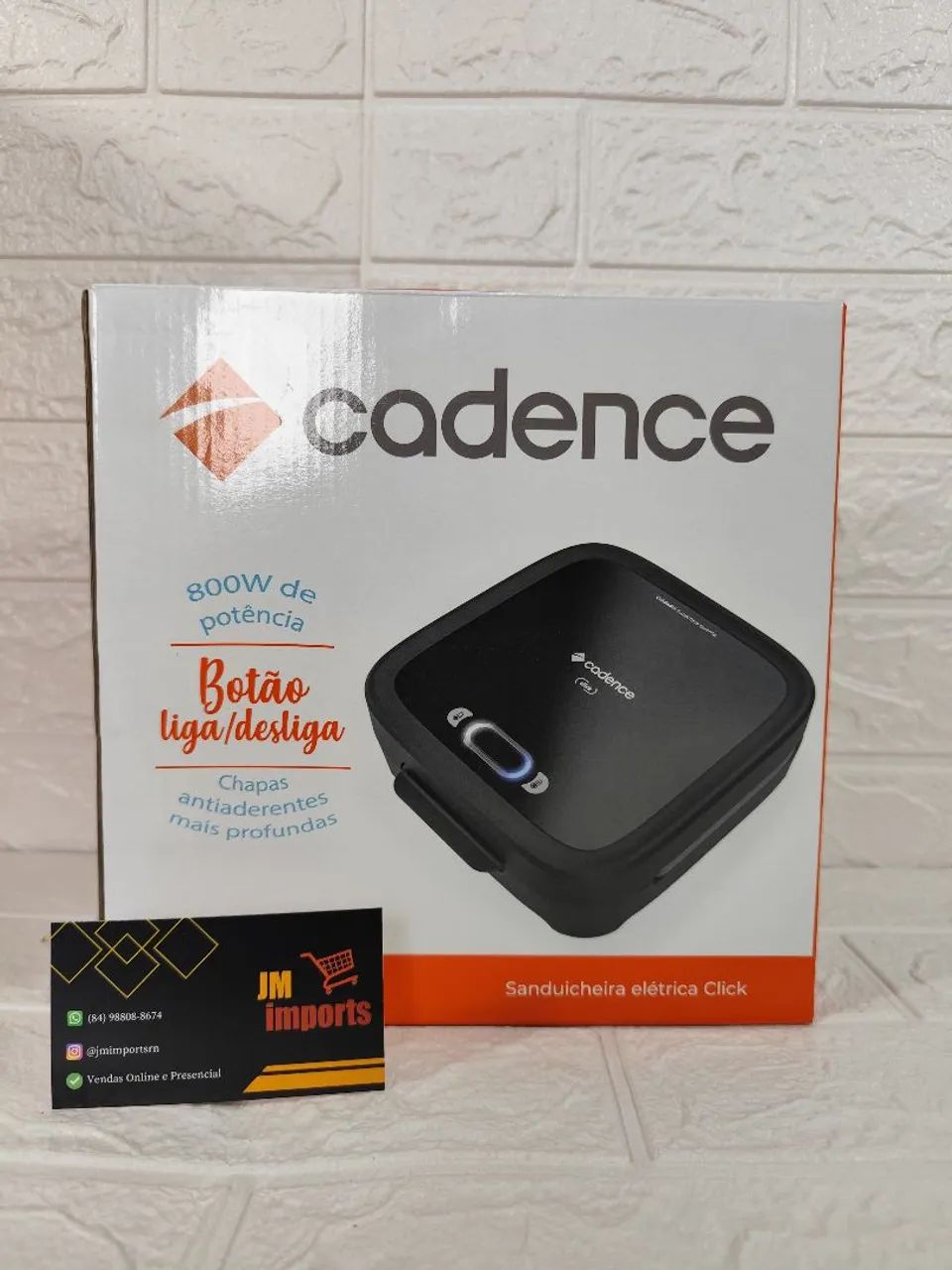 Sanduicheira Cadence Click 800v 220v - NOVA - Eletroportáteis Para