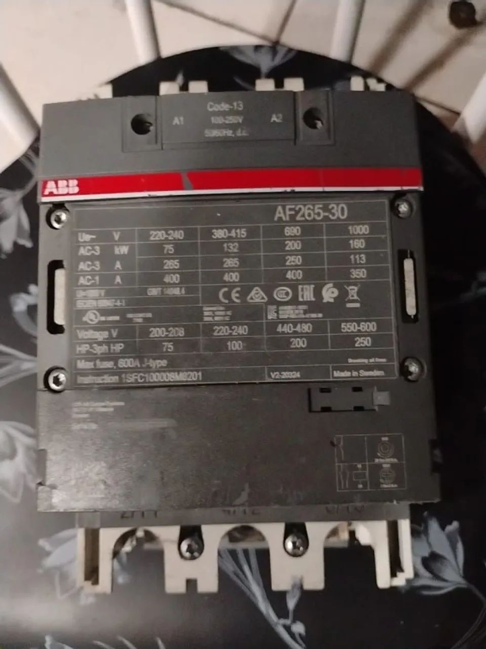 Contator tripolar AF265-30  - Foto 2