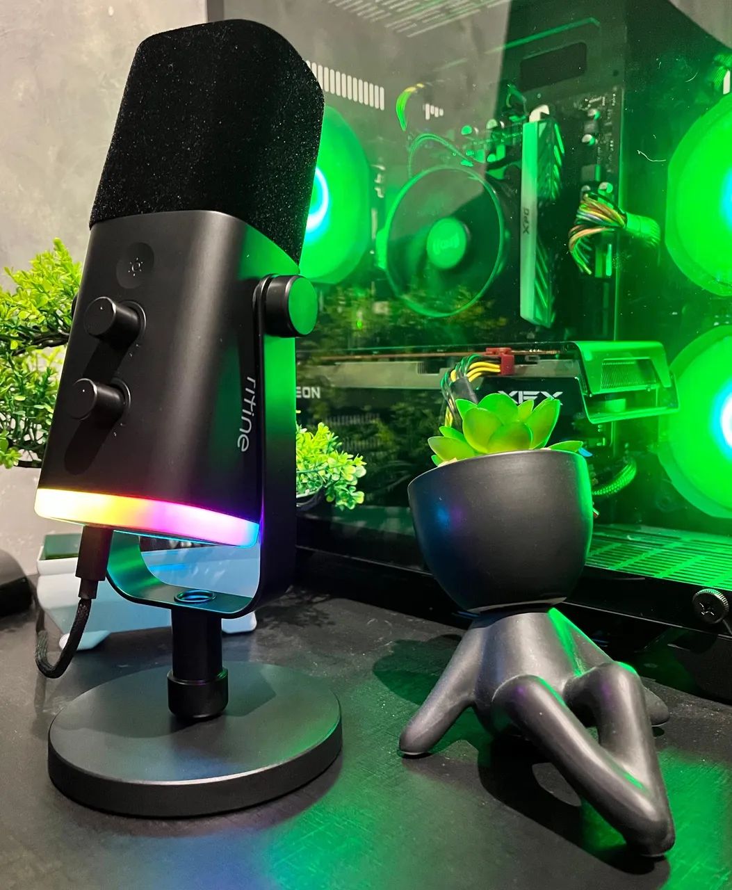 MICROFONE GAMER FIFINE AM8 RGB - Foto 3