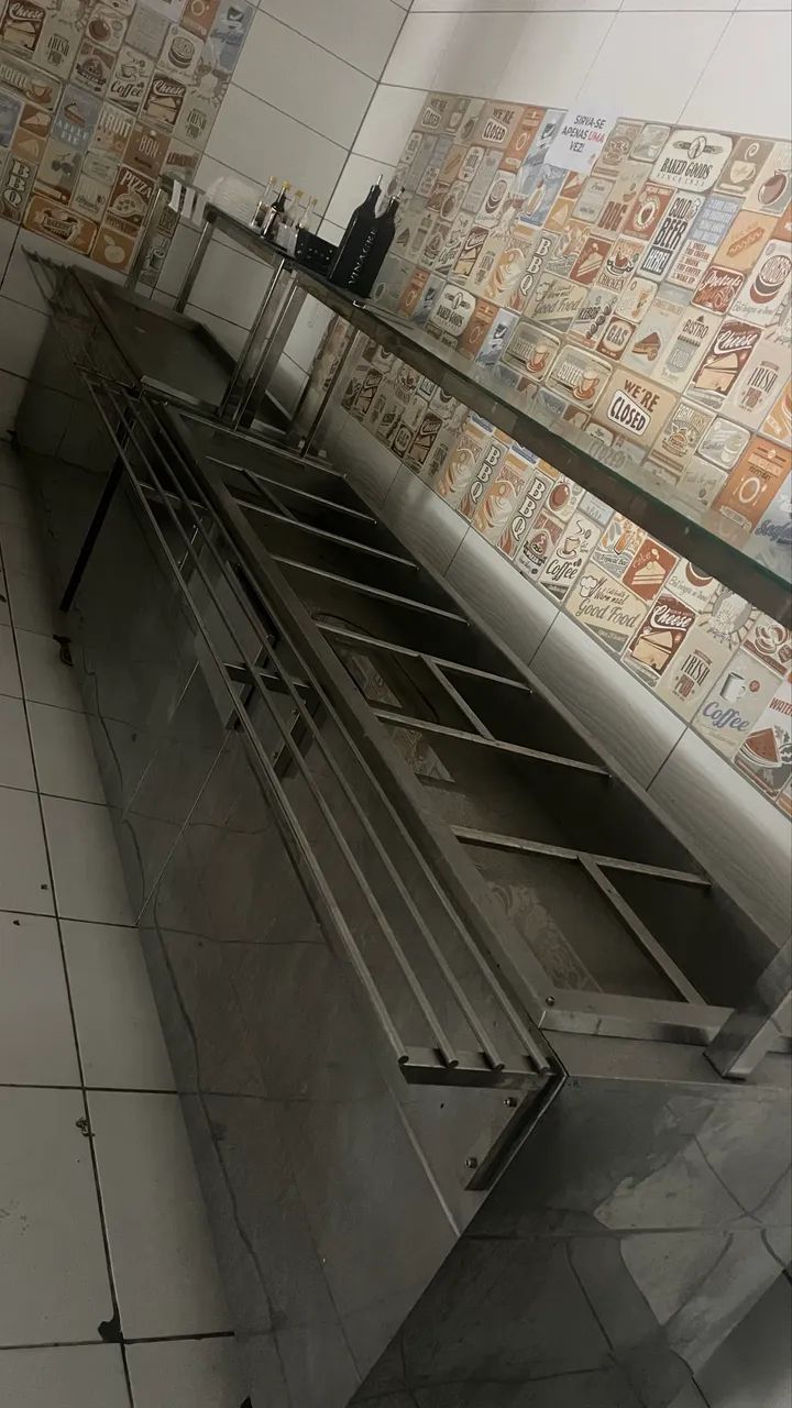 Self-service buffer quente 14 Cubas toda de inox  - Foto 3