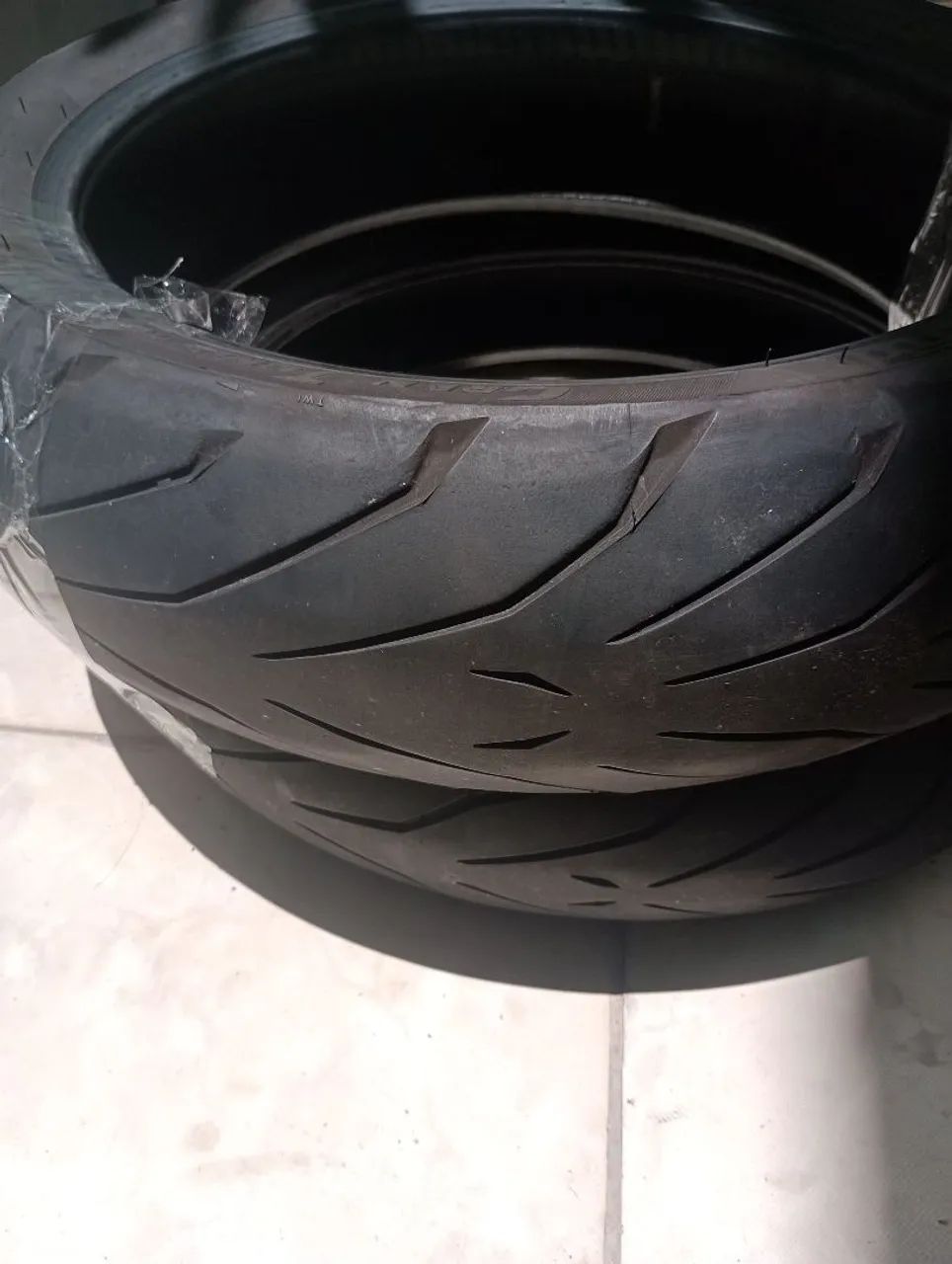 Par de Pneus Pirelli xj6/cb500/Kawasaki/etc - Foto 3