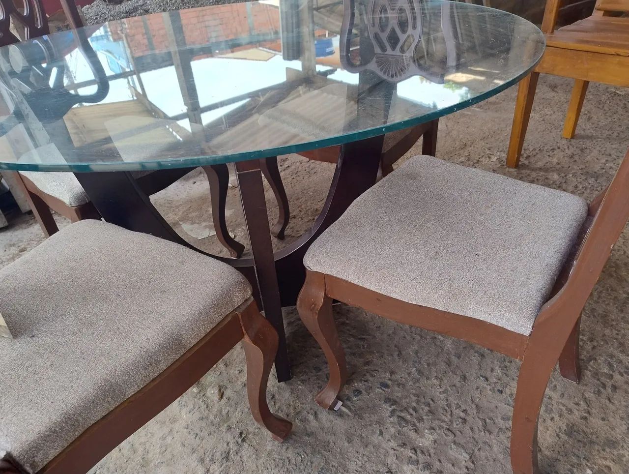Mesa com tampo de vidro  - Foto 3