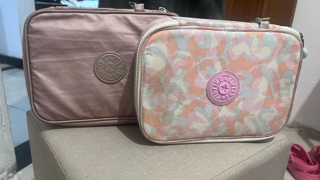 Estojos kipling os 2 juntos