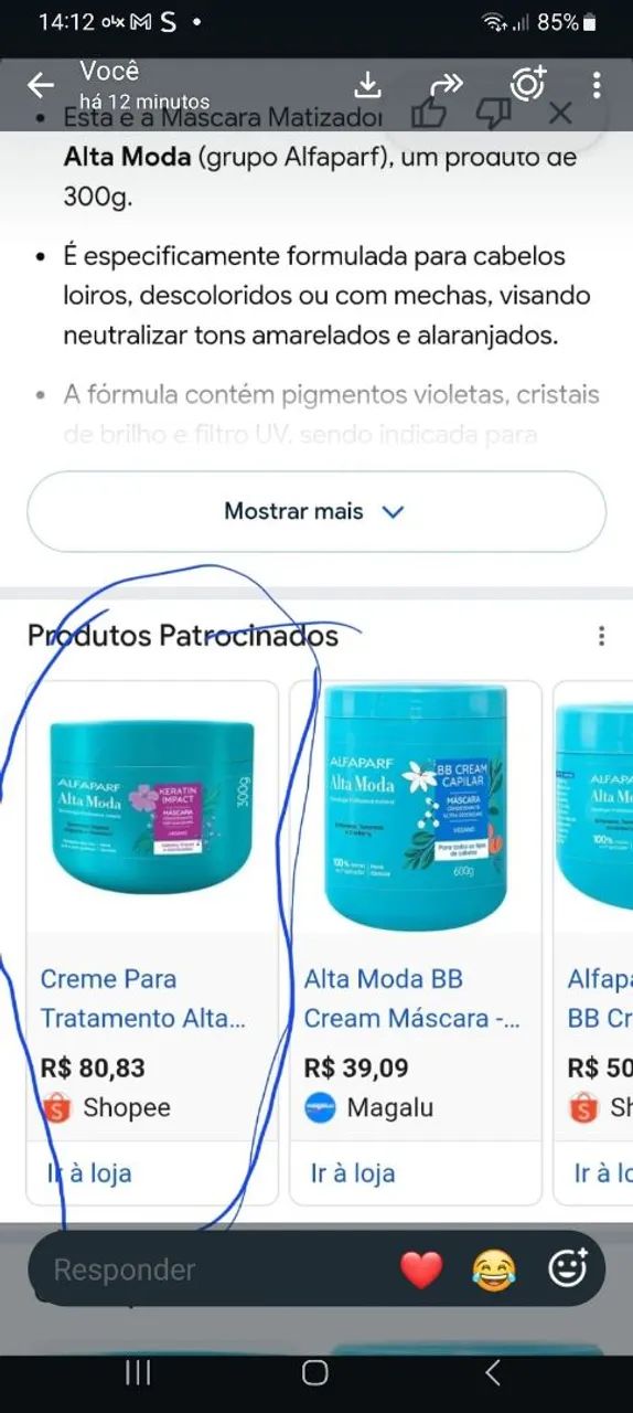 Vendo 1creme matizador para cabelos com luzes - Foto 5