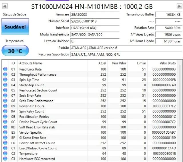 Hd Sata 2,5 Samsung Notebook 1tb (Usado) - Foto 4