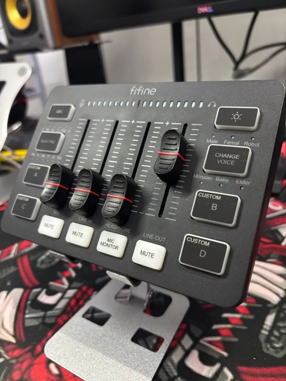 fifine sc3 interface de audio mixer - Foto 3