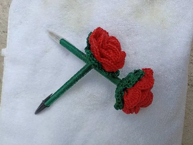 Canetas personalizadas de crochê - Foto 2