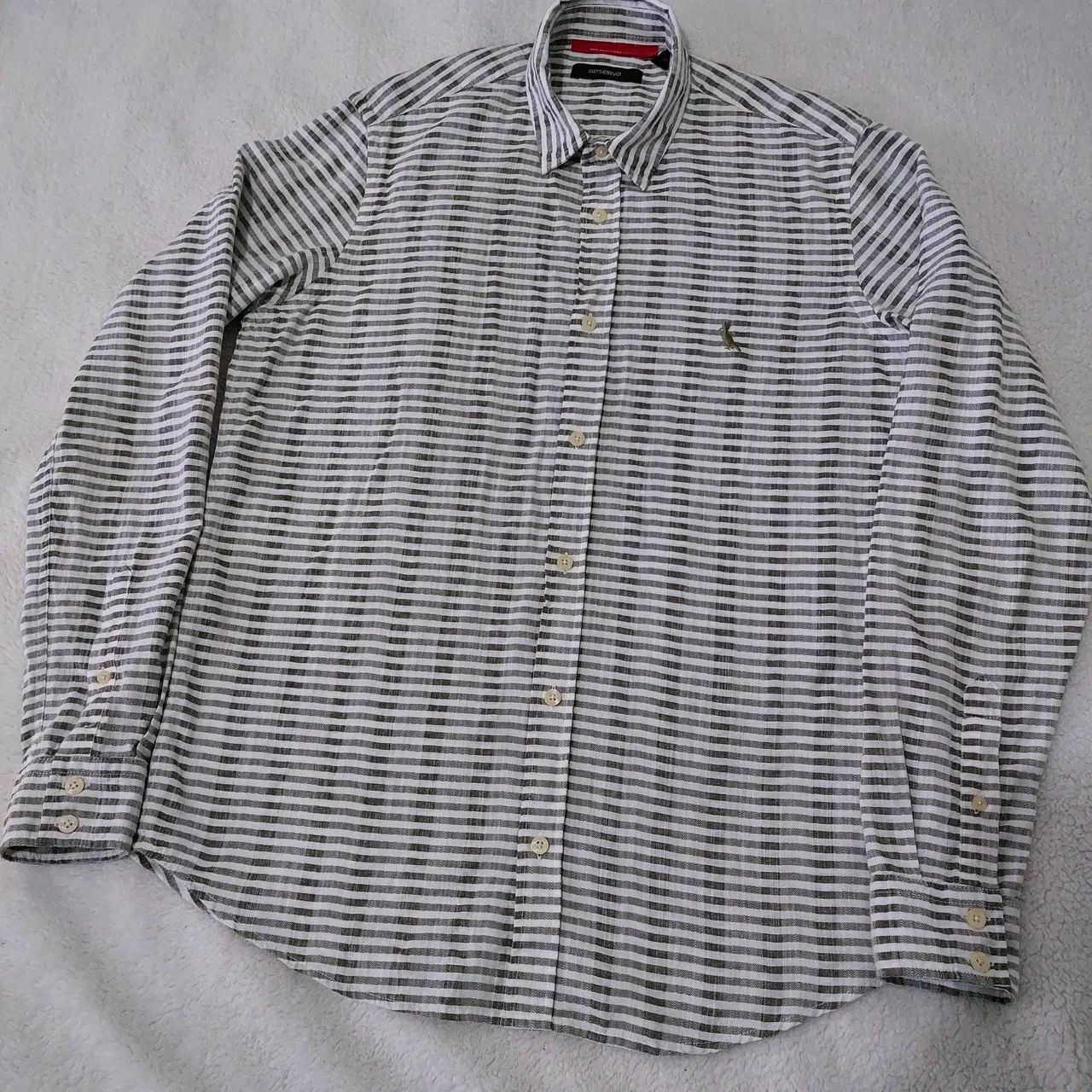 camisa reserva listrada verde e branca p - Foto 2