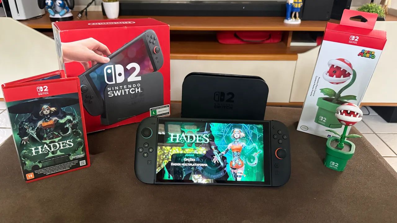 Nintendo Switch 2 + Piranha Câmera + Jogo