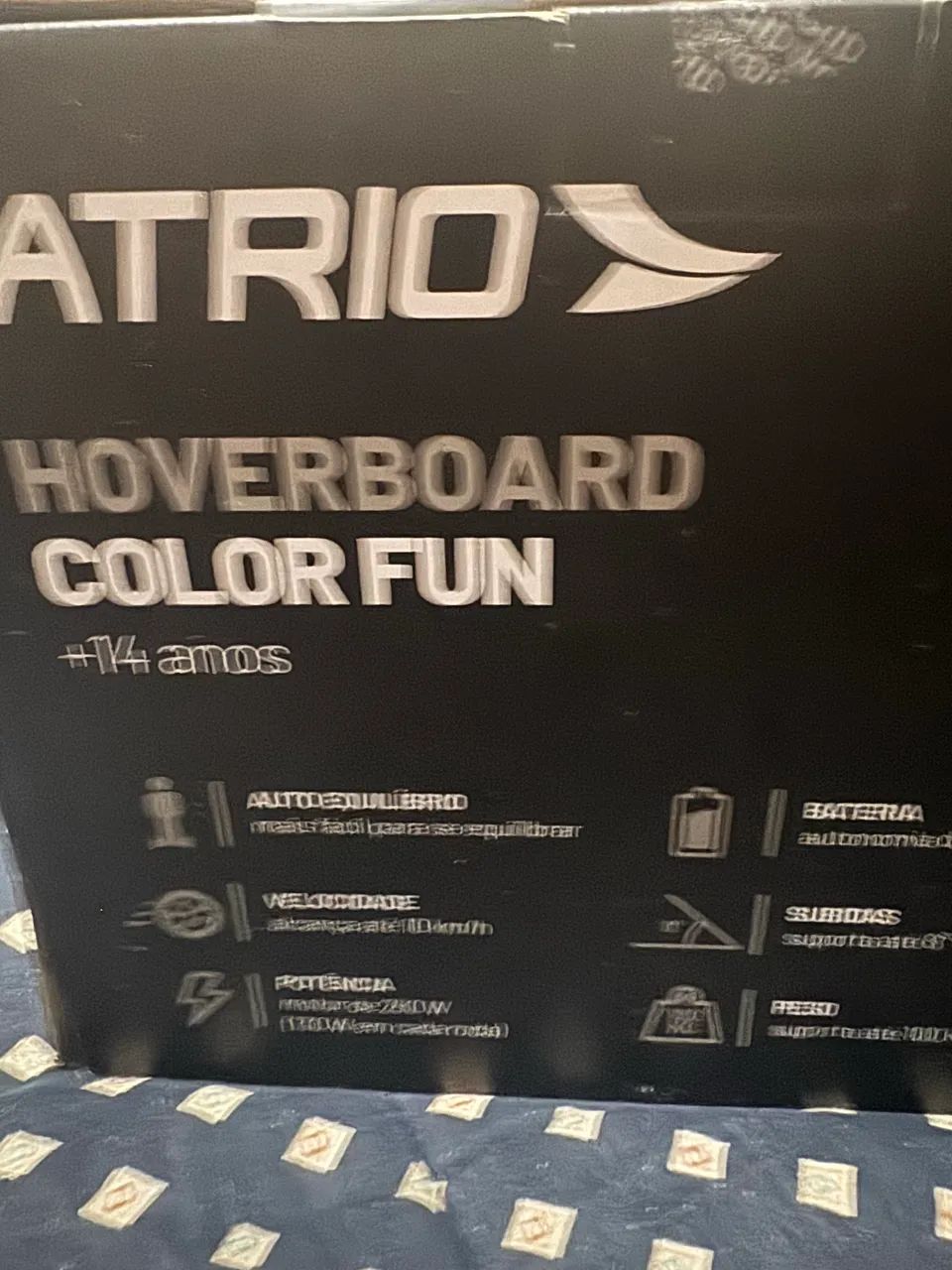 Hoverboard Original Skate Elétrico 6.5 Preto Led Bluetooth - Foto 2