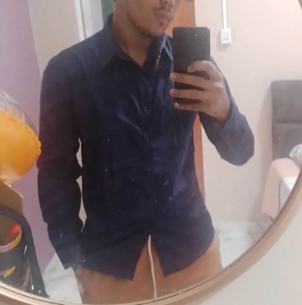Camisa social Azul M - Foto 3