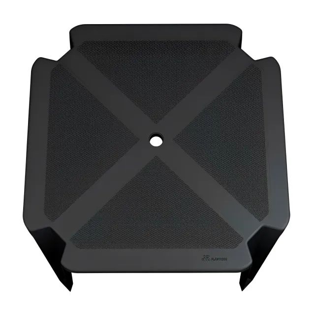 Kit com 3 mesas de plástico pretas resistentes NOVAS - Foto 3