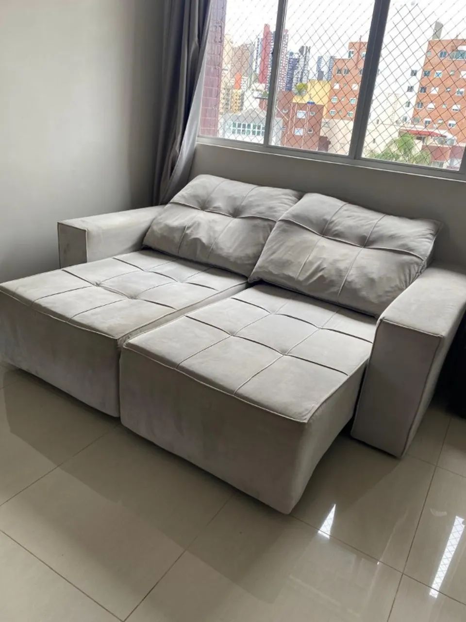 SOFÁ EM BOM ESTADO - ÓTIMA OPORTUNIDADE - 2 lugares retrátil - Foto 3