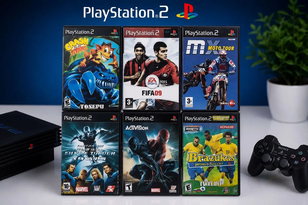 Conjunto de jogos Playstation 2