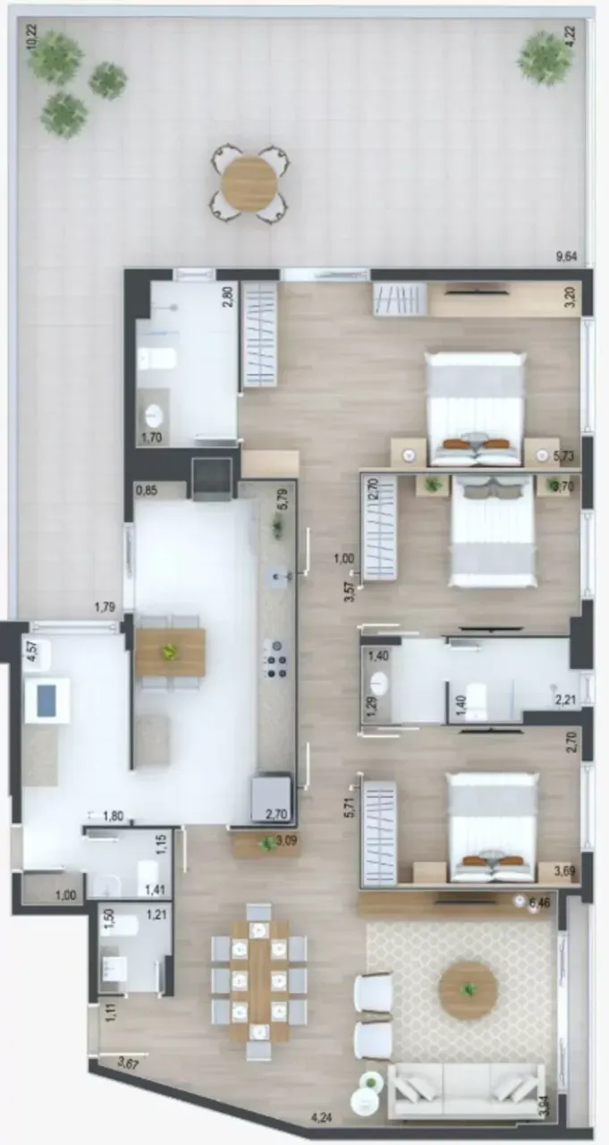 PLANTA 127m²