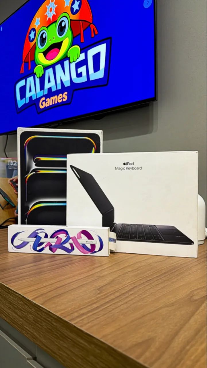 iPad Pro M4 256gb 11 Polegadas + Magic Keyboard + Apple Pincel Pro