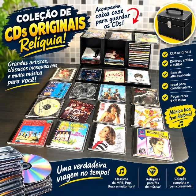 CDs originais + caixa case 