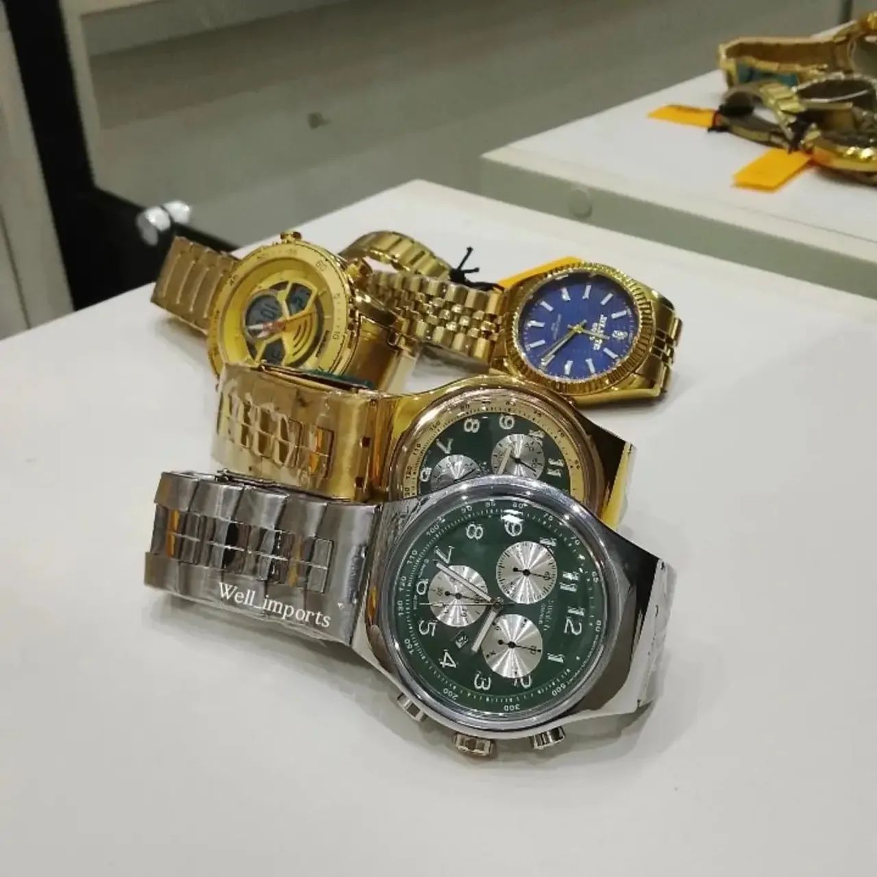 RELÓGIO SWATCH CARA VERDE PRATA  - Foto 2