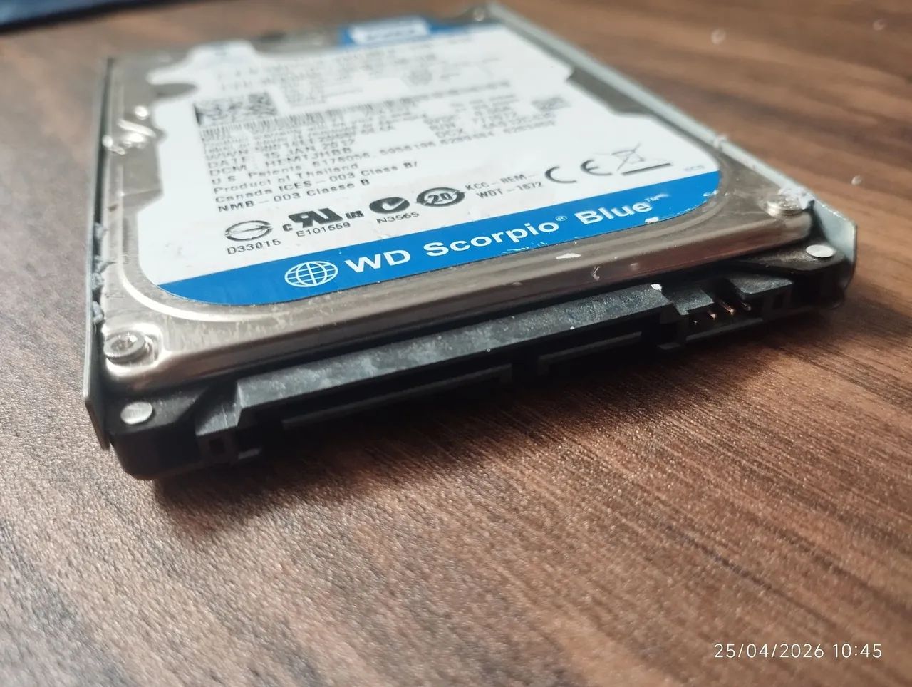HD interno para notebook 250gb USADO FUNCIONANDO  - Foto 3