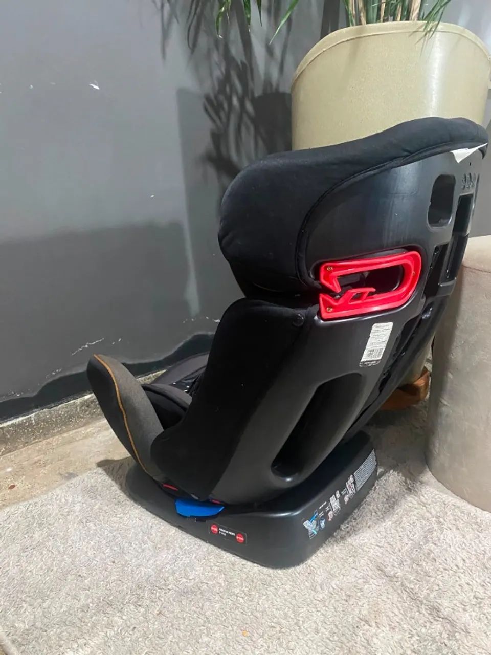 CADEIRINHA VEICULAR INFANTIL BEBE PRETO E CINZA - Foto 2