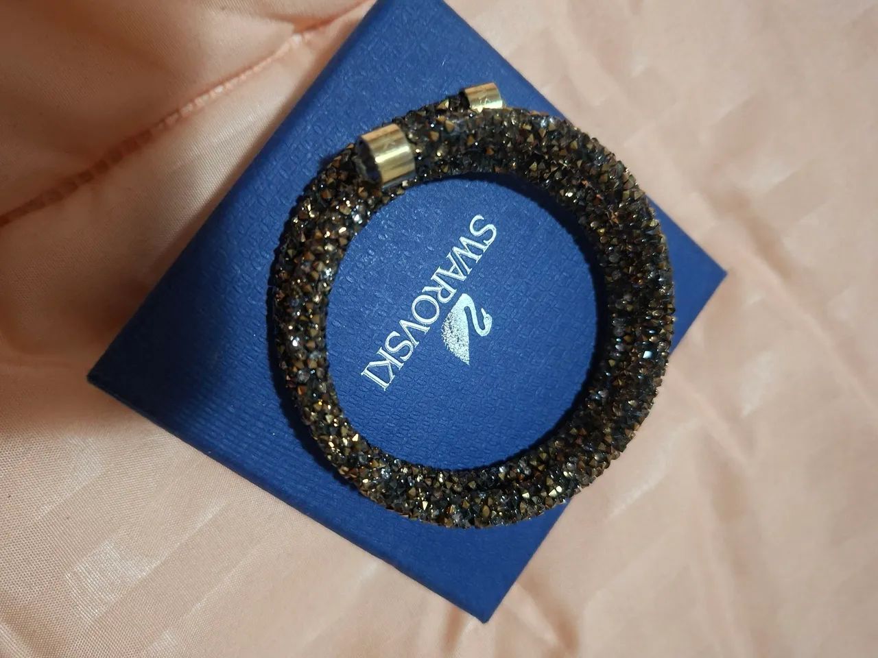 Pulseira Swarovski Crystaldust Bangle Double Original - Foto 4