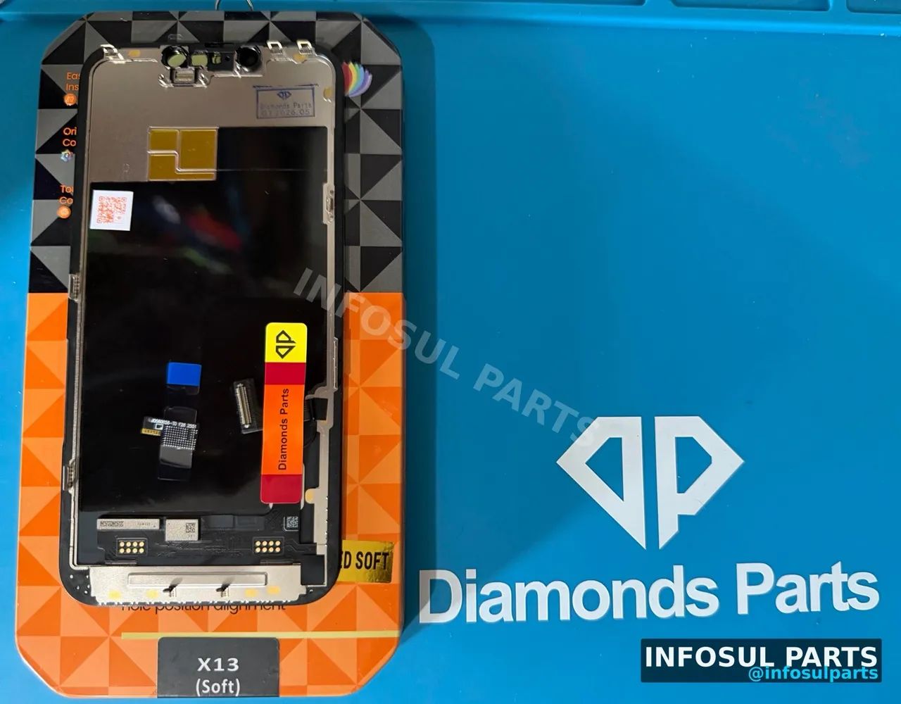 Tela IPhone 13 soft oled Diamonds - Foto 4