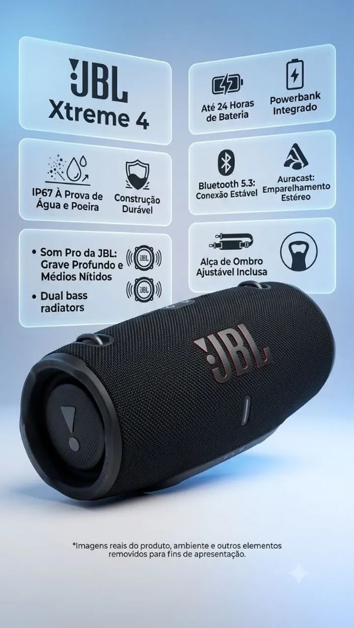 Xtreme 4 JBL Preta - Nova - Foto 2