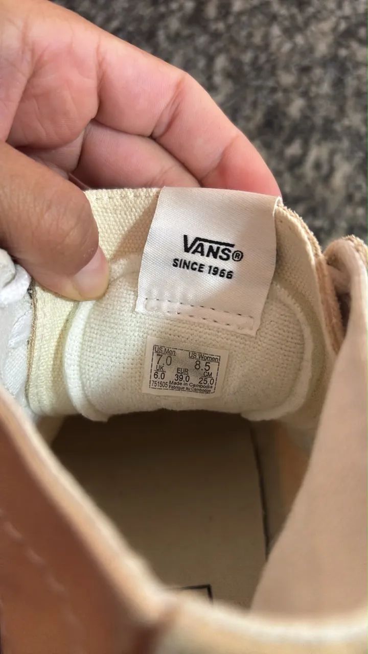 Vans Sk8-Hi bege ?